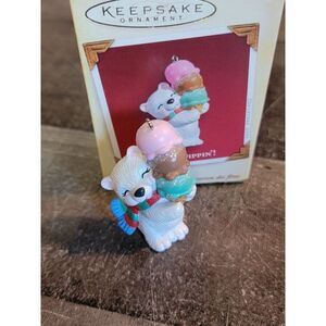 2005 triple dippin polar bear Hallmark ornament Xmas decor